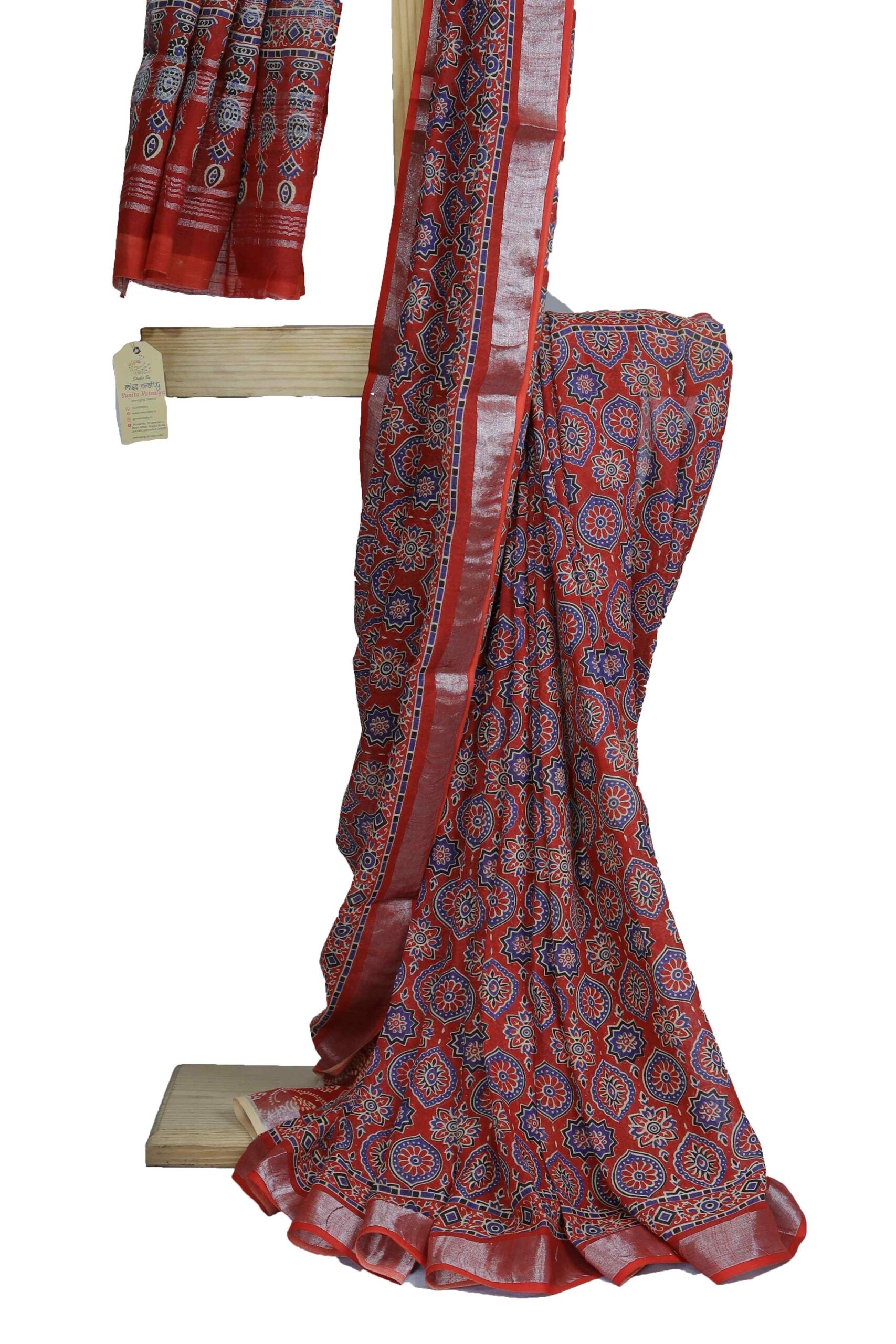 Pink pethani work banarasi silk saree