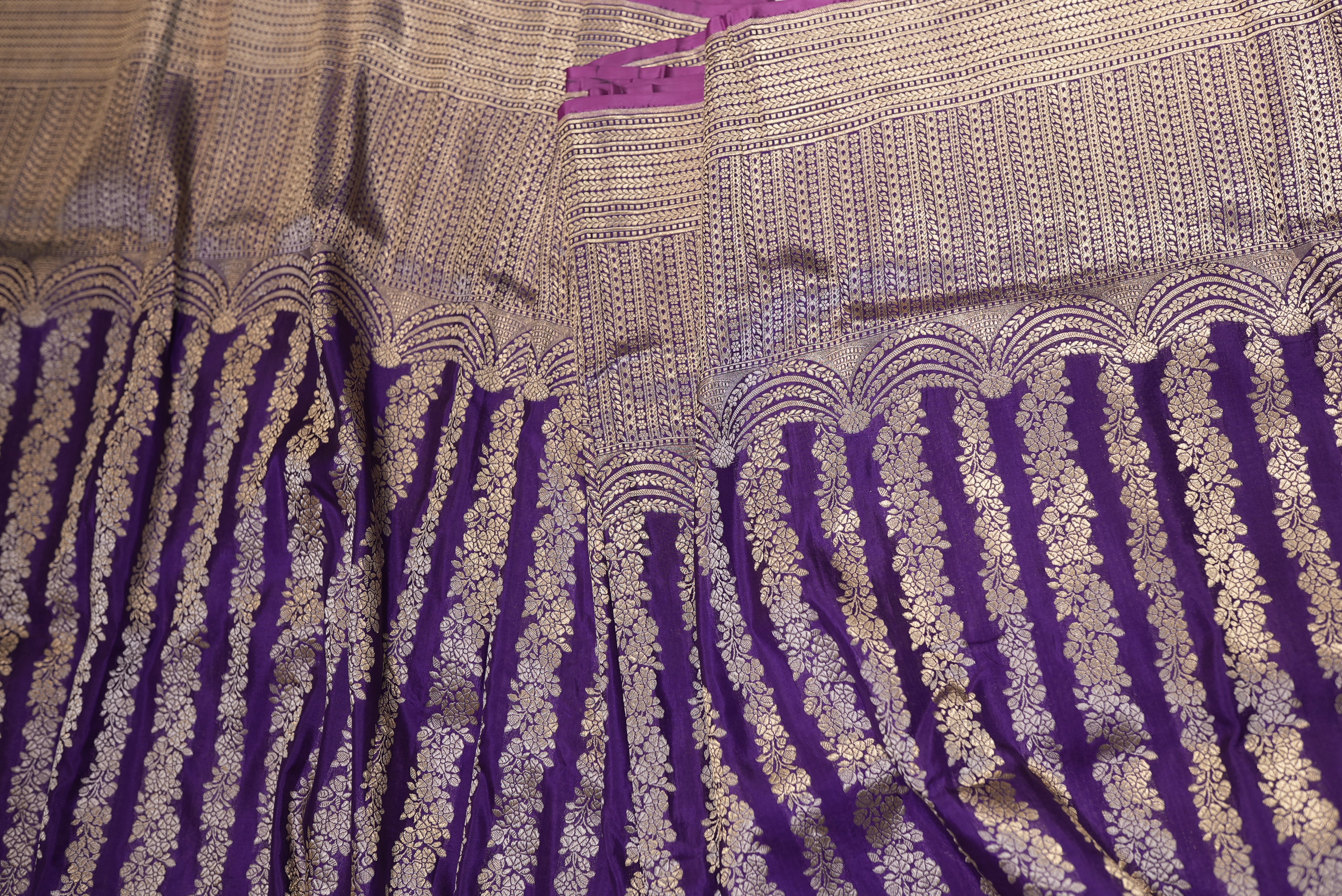 purple banarasi brocode