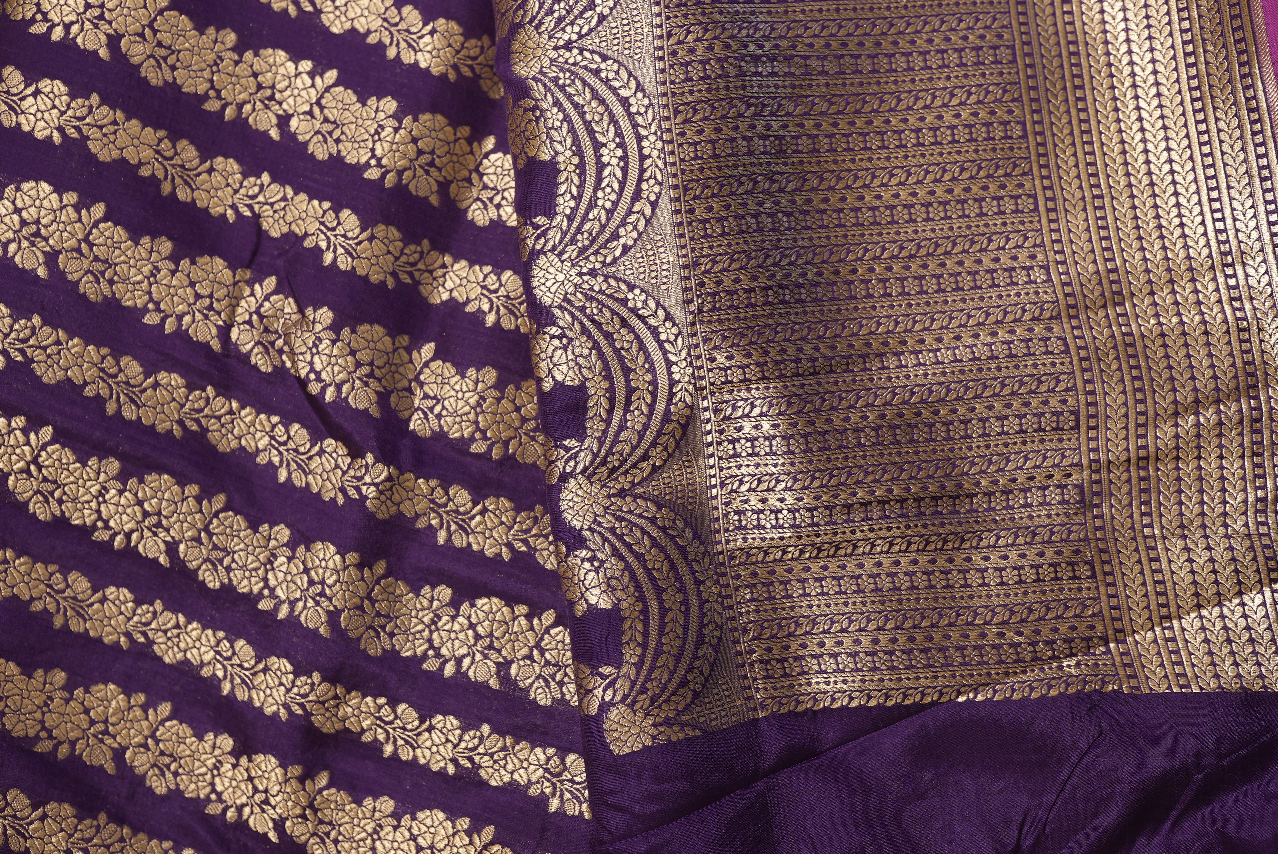purple banarasi brocode
